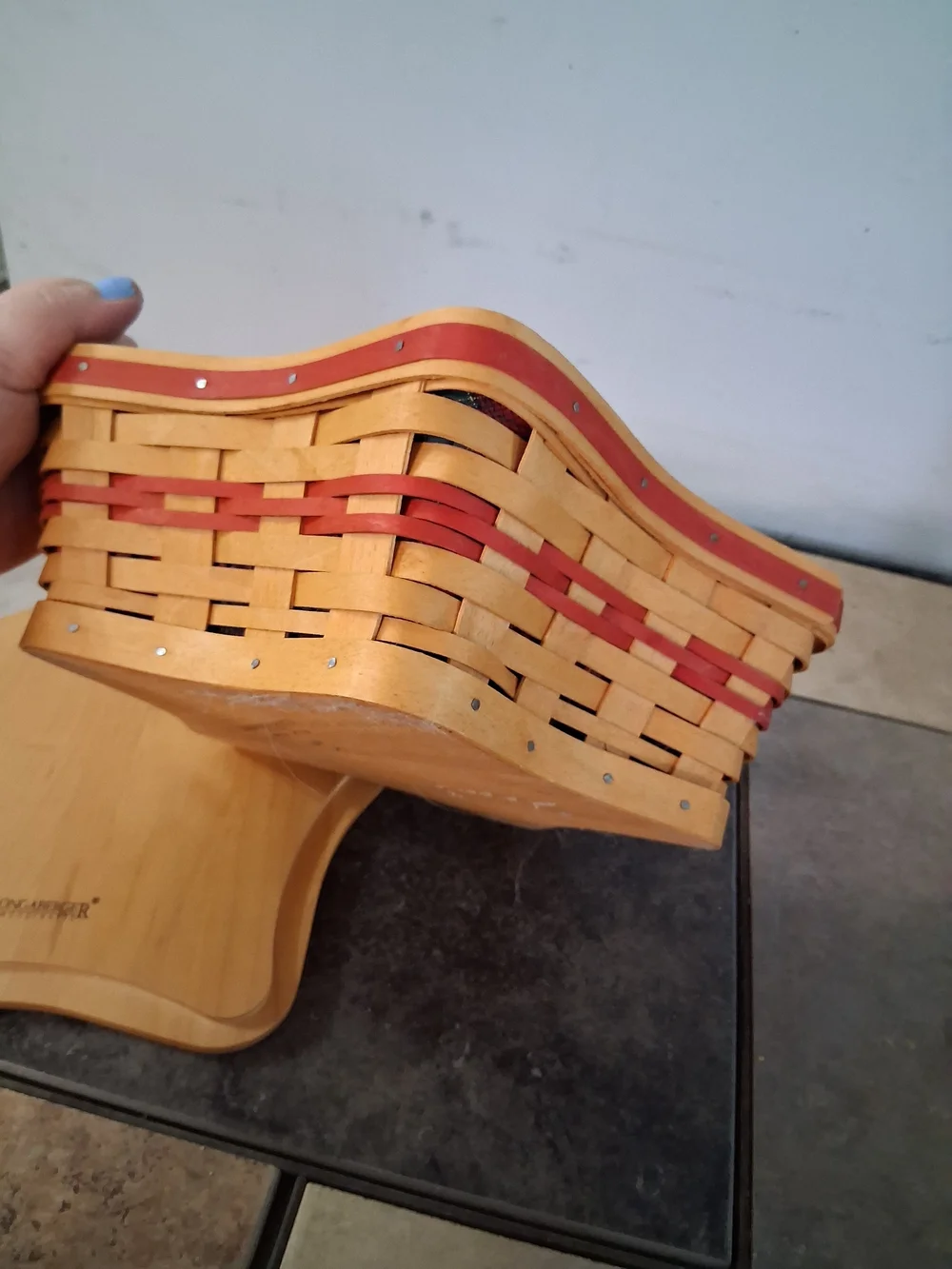 Longaberger Red and Natural Shining Star Basket